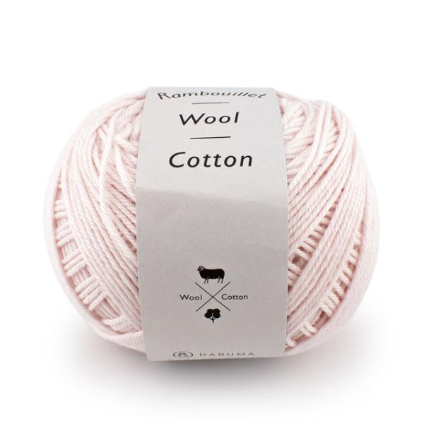 毛糸 ダルマ（横田） ランブイエウールコットン 13.パウダーピンク 06Co99_