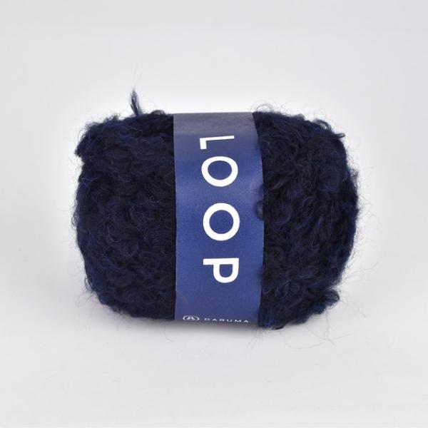 毛糸 ダルマ（横田） LOOP 3.ダークネイビー 06Co99_