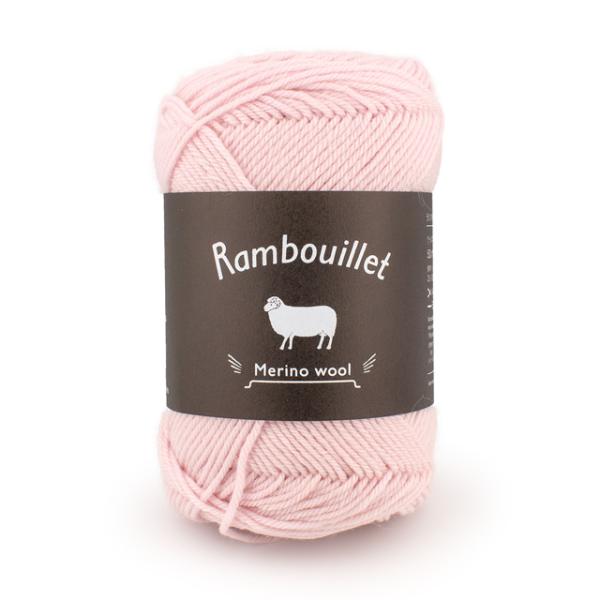 毛糸 ダルマ（横田） ランブイエメリノウール（5810） 14.パウダーピンク 06Co99_