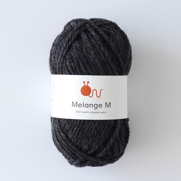毛糸 原ウール メランジM（10506UV10561） 4.チャコールグレー 06Co99_