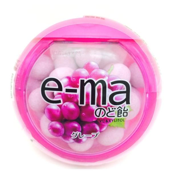 味覚糖 e-maのど飴容器 グレープ 33g×6個