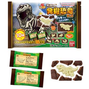 バンダイ 【大袋】キャラパキ発掘恐竜チョコ 90g×12袋の商品画像