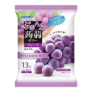 ORIHIRO（オリヒロ） ぷるんと蒟蒻ゼリー グレープ 20gパウチ×6個×24袋