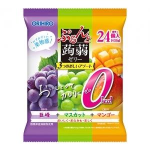 オリヒロ ぷるんと蒟蒻ゼリー カロリーゼロ 巨峰＋マスカット＋