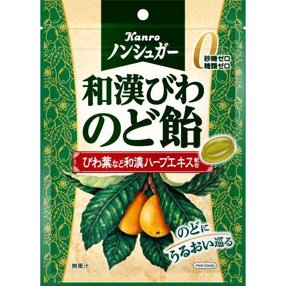 カンロ ノンシュガー和漢びわのど飴 80g×6袋