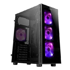 Antec NX210 NXシリーズ ミドルタワーATXゲーミングケース 強化ガラスフロント＆サイドパネル