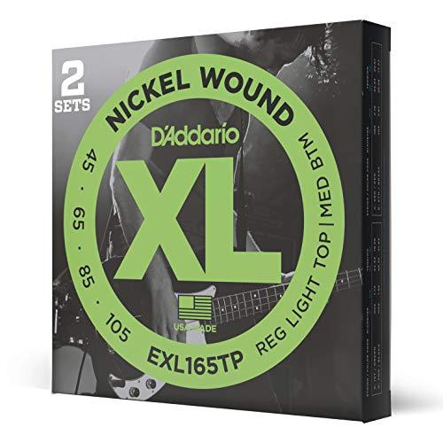 D&apos;Addario ニッケル Long Scale .045-.105 EXL165TP 2setパ...