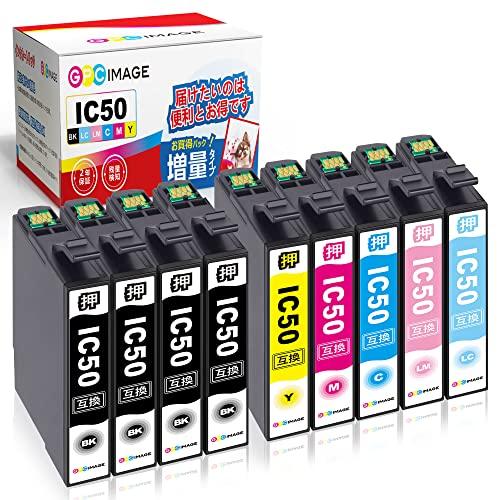 GPC Image IC6CL50 互換インクカートリッジ 50 6色パック+ ICBK50 黒3本...