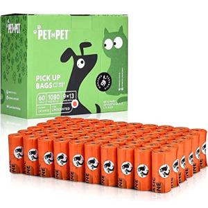 ペット エヌ ペット うんち袋 エチケットパック ペット 犬 猫適用 うんち取り ゴミ袋 オレンジ 60ロール 33×23cm