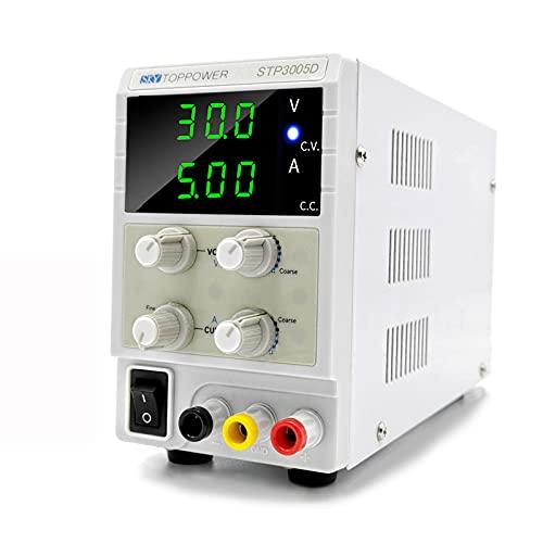 STP 安定化電源 可変直流電源 0-30V 0-5A スイッチング電源 自動切替 複数の保護 低雑...