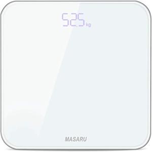MASARU マサル 体重計 デジタル ヘルスメーター 高精度 乗るだけ 電源自動ON/OFF バックライト付 180kgまで対応 ボディスケール た｜okaidoku-store22