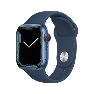 Apple Watch Series 7（GPS + Cellularモデル）- 41mmブルーアルミニウムケースとアビスブルースポーツバンド - レ｜okaidoku-store22