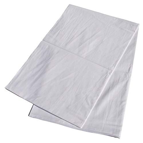 フラットシーツ 綿100% ワイドキングサイズ ホワイト (270cm×300cm)