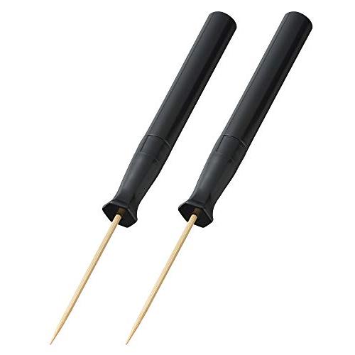 曙産業 たこ焼きピック 黒 日本製 竹串が持ちやすいたこ焼きピックに変身 熱に強く曲がらない フッ素...