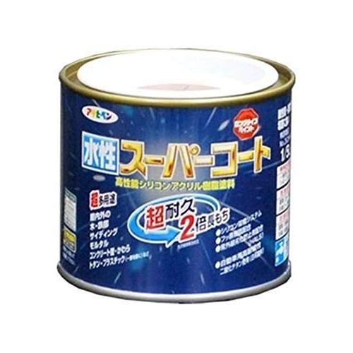 アサヒペン ペンキ 水性スーパーコート 水性多用途 ミルキーホワイト 1/5L