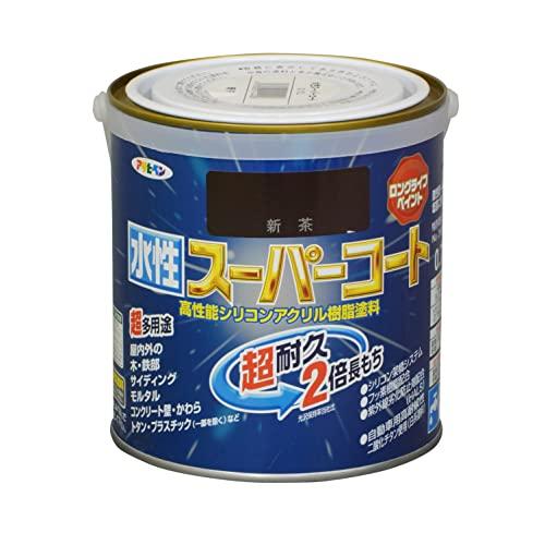 アサヒペン ペンキ 水性スーパーコート 水性多用途 新茶 0.7L
