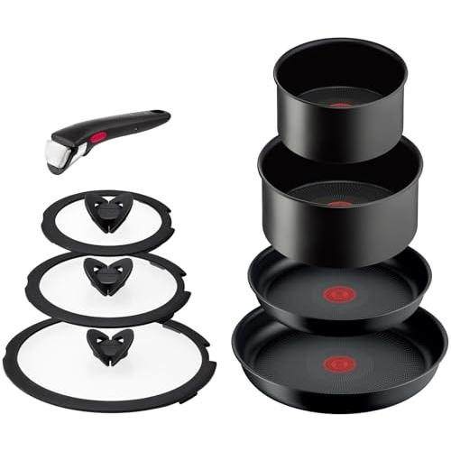 オンライン限定  ティファール 取っ手のとれる 鍋 フライパンセット 8点セット IH ガス火対応 ...