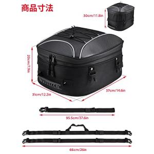 KEMIMOTO バイク用 シートバッグ 拡張...の詳細画像5