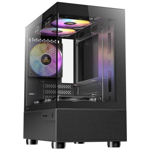 Micro-ATX対応 ixed mode RGBファン5個を標準搭載したピラーレス、CX200M ...