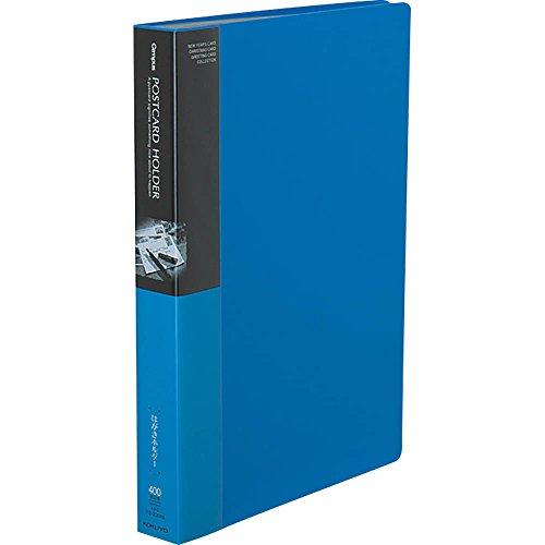 コクヨ ファイル ポストカードホルダー 固定式 A4 50ポケット 最大400枚収容 青 ハセ-23...