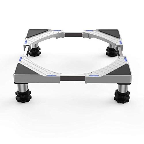 洗濯機 台 DEWEL 冷蔵庫置き台 13*17CM高度調節 増大増高ジャッキ付き 耐荷重約500k...