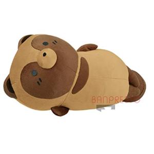 タヌキとキツネ めちゃでかぬいぐるみ タヌキ 涼しげな昼さがり 約50cm