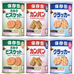 非常食 ブルボン 缶入 保存食 6缶セット