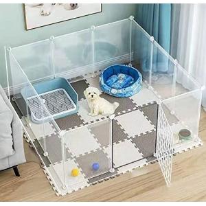 PETTOM 犬 サークル ペットフェンス ペットケージ ゲージ 中大型犬用