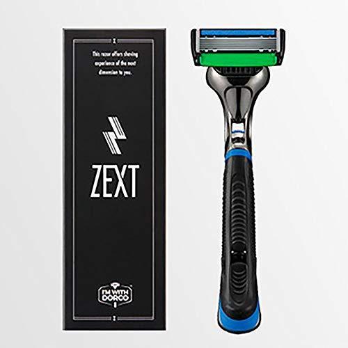 ZEXT 6枚刃カミソリ 替刃13個 ホルダー付きセット