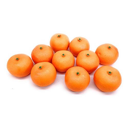 VEERLIVE  本物 そっくり みかん 食品模型 食品サンプル 10個セット ディスプレイなどに...