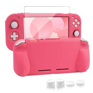 switch liteカバー スイッチライト ケース シリコン素材 ソフトカバー 柔らかい 一体式 全面保護 耐衝撃 特殊ハンドル 薄型軽量 快適な手触り 着脱簡単 防水防塵