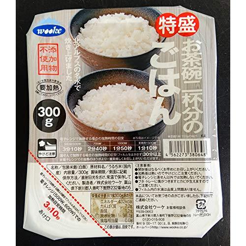 ウーケ ふんわりごはん 特盛り国内産100% 300g*24個