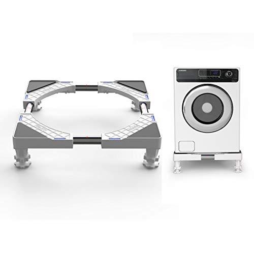 洗濯機 台 DEWEL 冷蔵庫置き台 耐荷重約300kg かさ上げ 高さ調節 伸縮式 幅/奥行44....