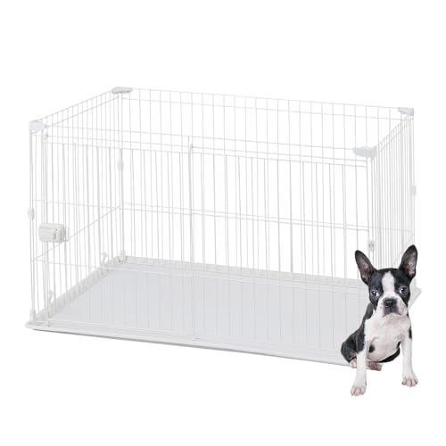 アイリスオーヤマ システムサークルトレー付き STS-1200T ホワイト 中型犬用 幅113*奥行...