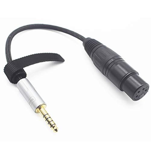 [ 4.4mm 5極 変換 4 Pin XLR メス ] 8芯銀メッキ線ハンドメイドケーブル採用変換...