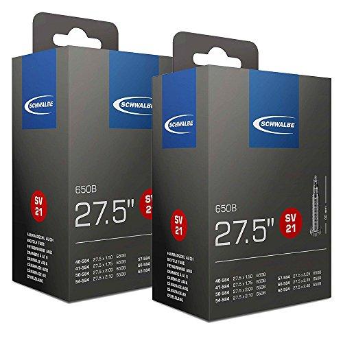 SCHWALBE(シュワルベ) 27.5*1.50/2.40用チューブ 仏式バルブ 21SV ２本セ...