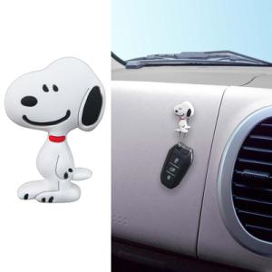 スヌーピー フック (スマイル) コードフック ケーブルフック 両面テープ 貼り付け コード掛け 車内 カー用品 キャラクター スヌーピーグッズ
