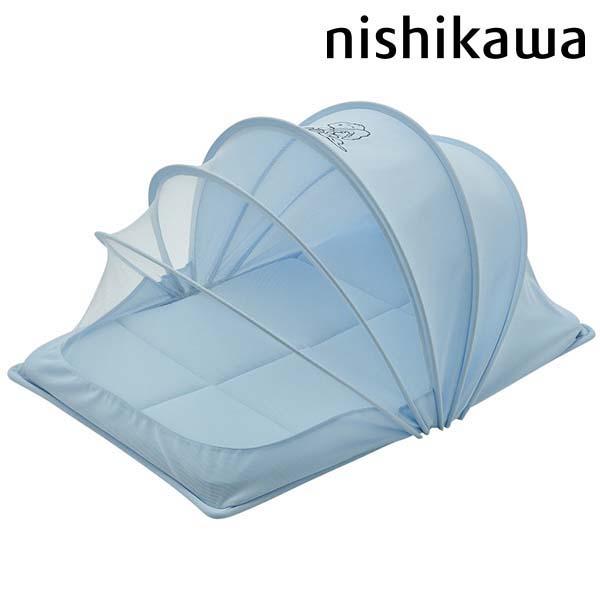 スヌーピー ベビー用コンパクトベッド (ブルー) ドーム型 ベビーベッド 屋根付き 赤ちゃん ベビー...