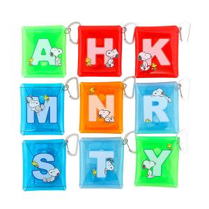 スヌーピー クリアマルチケース SS (イニシャルカラー) スヌーピー マルチケース 小物入れ SNOOPY ピーナッツ スヌーピーグッズ おしゃれ かわいい ギフト