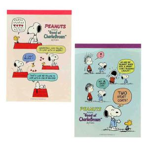 スヌーピー メモA6 (Favorite Story) 文房具 事務用品 PET 紙 4柄 各20枚 計80枚 日本製 W103×H145×D10mm 105g S2851377/S2851385 SNOOPY