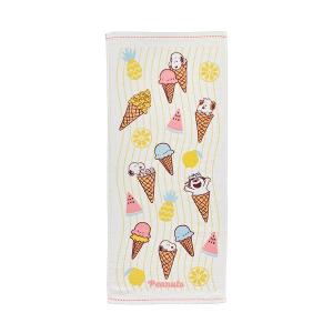 スヌーピー 和ガーゼフェイスタオル (Fruits Ice) 日用品雑貨 バス用品 和ガーゼ タオル  綿100％  34×80cm XT26126606  SNOOPY スヌーピーグッズ