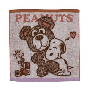 スヌーピー ミニタオル (Teddy bear) 日用品雑貨 バス用品 タオル 綿100% 日本製 25×25cm XT46706650 SNOOPY スヌーピーグッズ