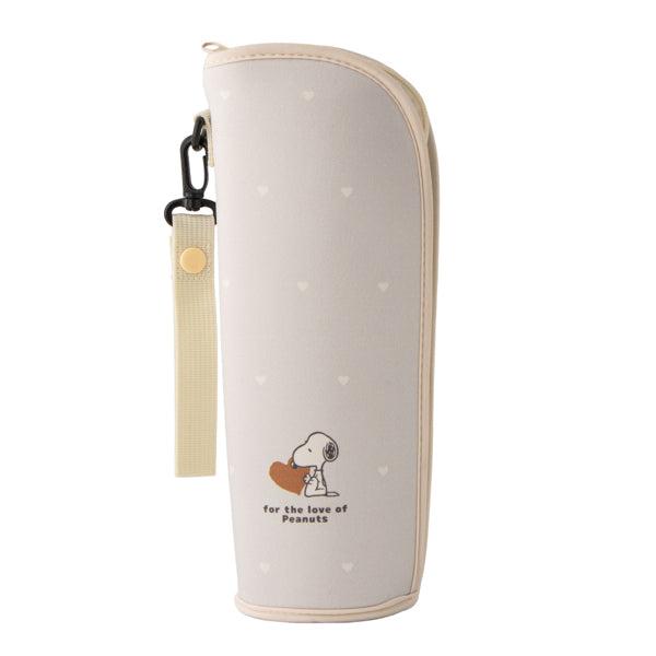 スヌーピー ジッパー付きボトルケース (はいどうぞ) キッチン雑貨 ランチグッズ食器 ポリエステル ...