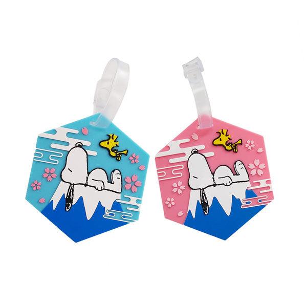 スヌーピー ネームタグ (富士山) 旅行 アウトドア トラベル用品   PVC  約横9×縦10.5...