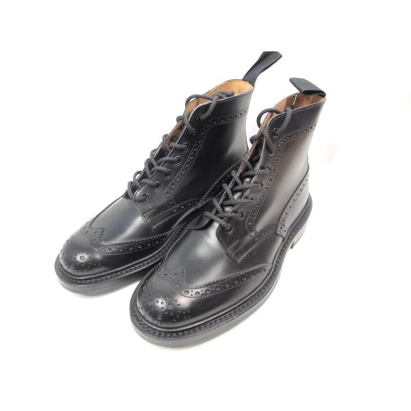 2083　新品未使用　トリッカーズ　カントリーブーツ　ブラック　サイズ　７　STOW　付属品完