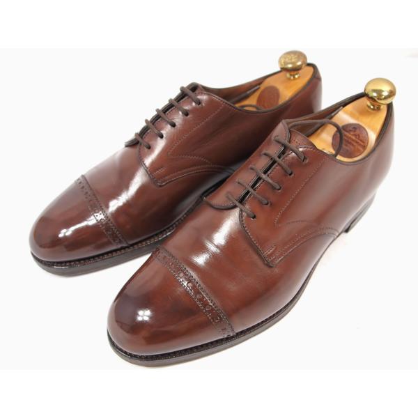 2263　美品　エドワードグリーン　外ばね　ストレートチップ　サイズUK61/2　US7　E　ラスト...