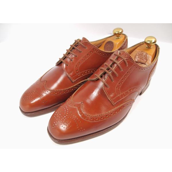 2304　美品　トリッカーズ　ドレスライン　ウイングチップ　オックスフォード　サイズ71/2　フィテ...