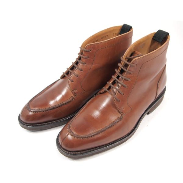 2393　美品　リーガル　REGAL　GEOX　Uチップ　チャッカーブーツ　サイズ231/2　ブラウ...