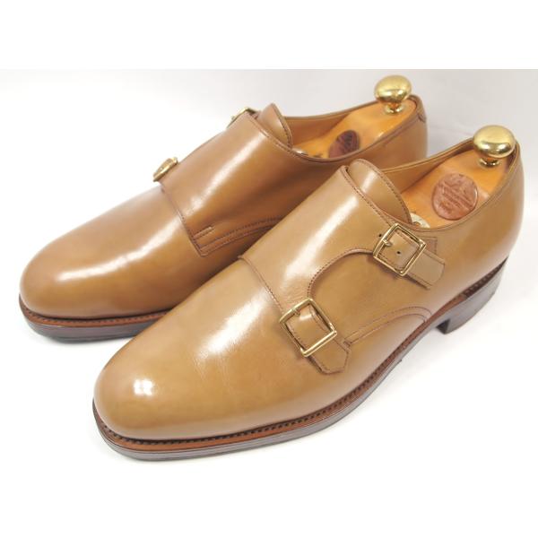 2426　超美品　オールド　ジョンロブ　ダブルモンク　サイズ７１/２　オールドラスト７５９５　カラー...
