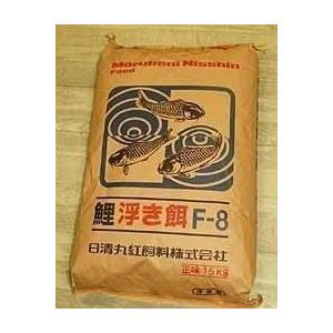 鯉のエサ ◆日清・うきえ…浮〔F-8〕（粒8m/m）・15kg×10個　〜当センター使用〜　■送料別■｜okamoto-nishikigoi